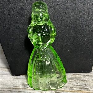 Elegant Green Glass Figurine